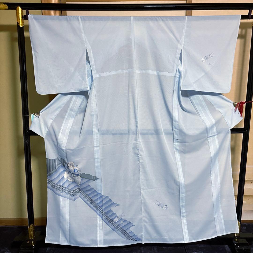 み*こ様 化繊　絽　訪問着　フルセット　4点　未使用近い　美品