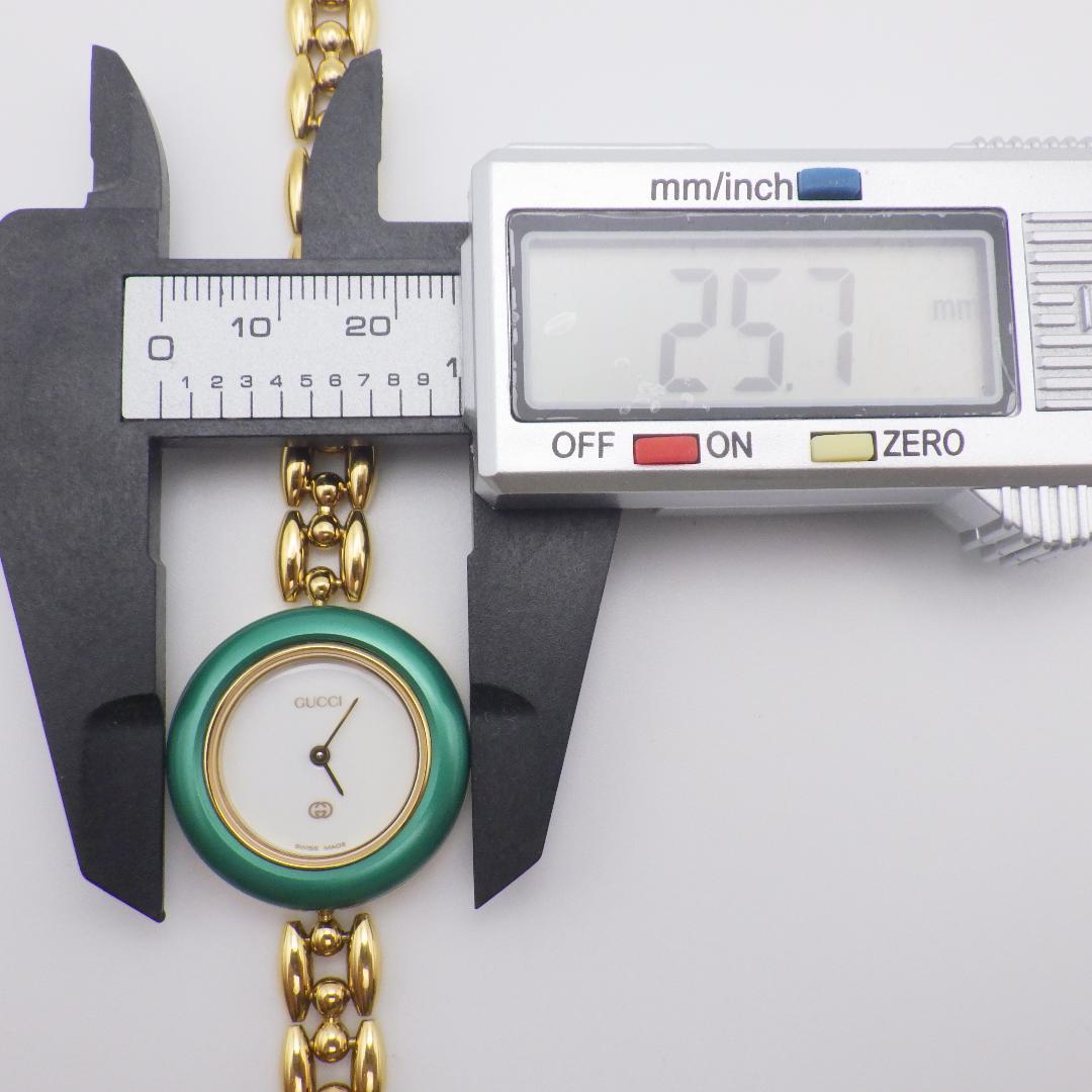 稼働 グッチ チェンジベゼル ５色 11/12 クオーツ腕時計 ゴールド