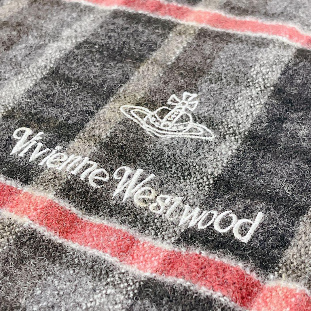 Vivienne Westwood クラシックチェック マフラー オーブ刺繍