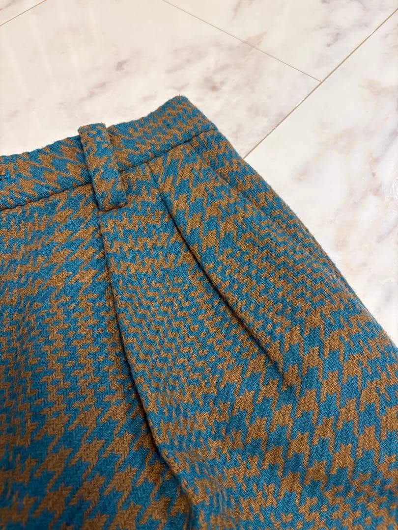 未使用 Maison Special 千鳥 ジャガード タックパンツ