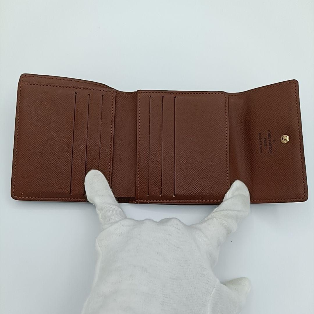 ルイヴィトン　モノグラム　ポルトフォイユ　エリーズ Wホック　三つ折り 箱袋付き