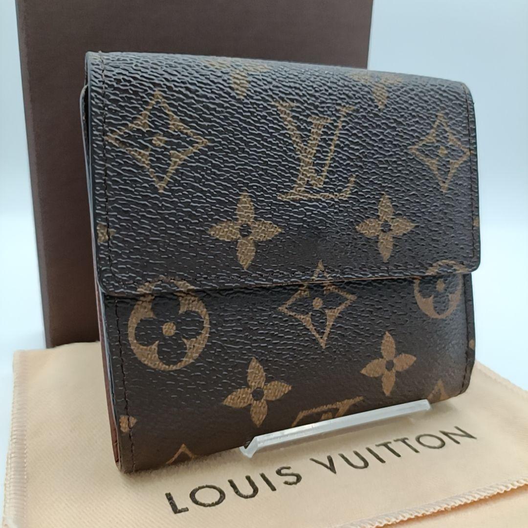 ルイヴィトン　モノグラム　ポルトフォイユ　エリーズ Wホック　三つ折り 箱袋付き