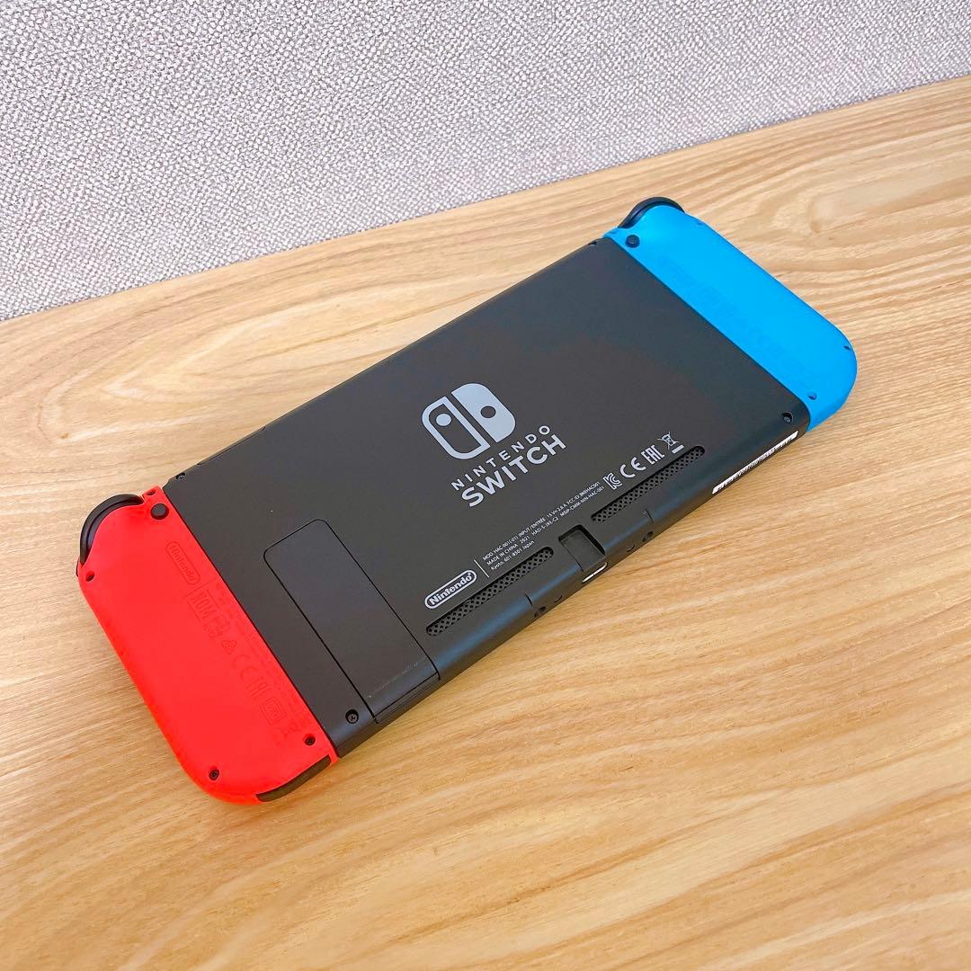 【未使用に近い】 バッテリー強化版 Switch本体 ネオンレッド ネオンブルー