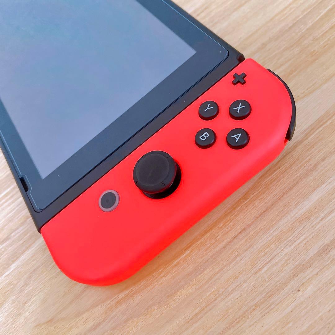 【未使用に近い】 バッテリー強化版 Switch本体 ネオンレッド ネオンブルー