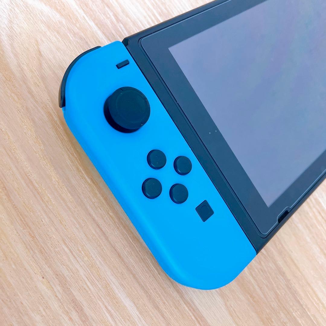 【未使用に近い】 バッテリー強化版 Switch本体 ネオンレッド ネオンブルー