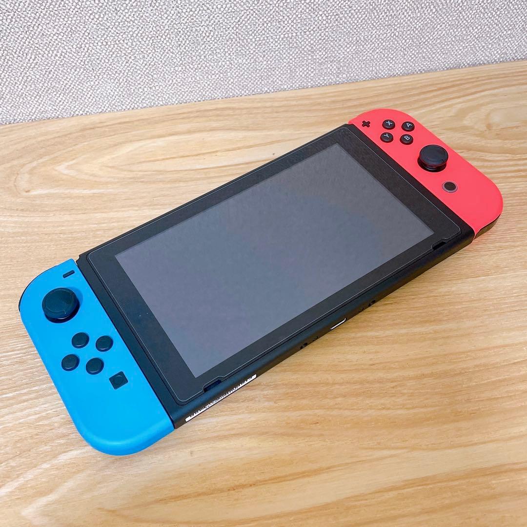 【未使用に近い】 バッテリー強化版 Switch本体 ネオンレッド ネオンブルー