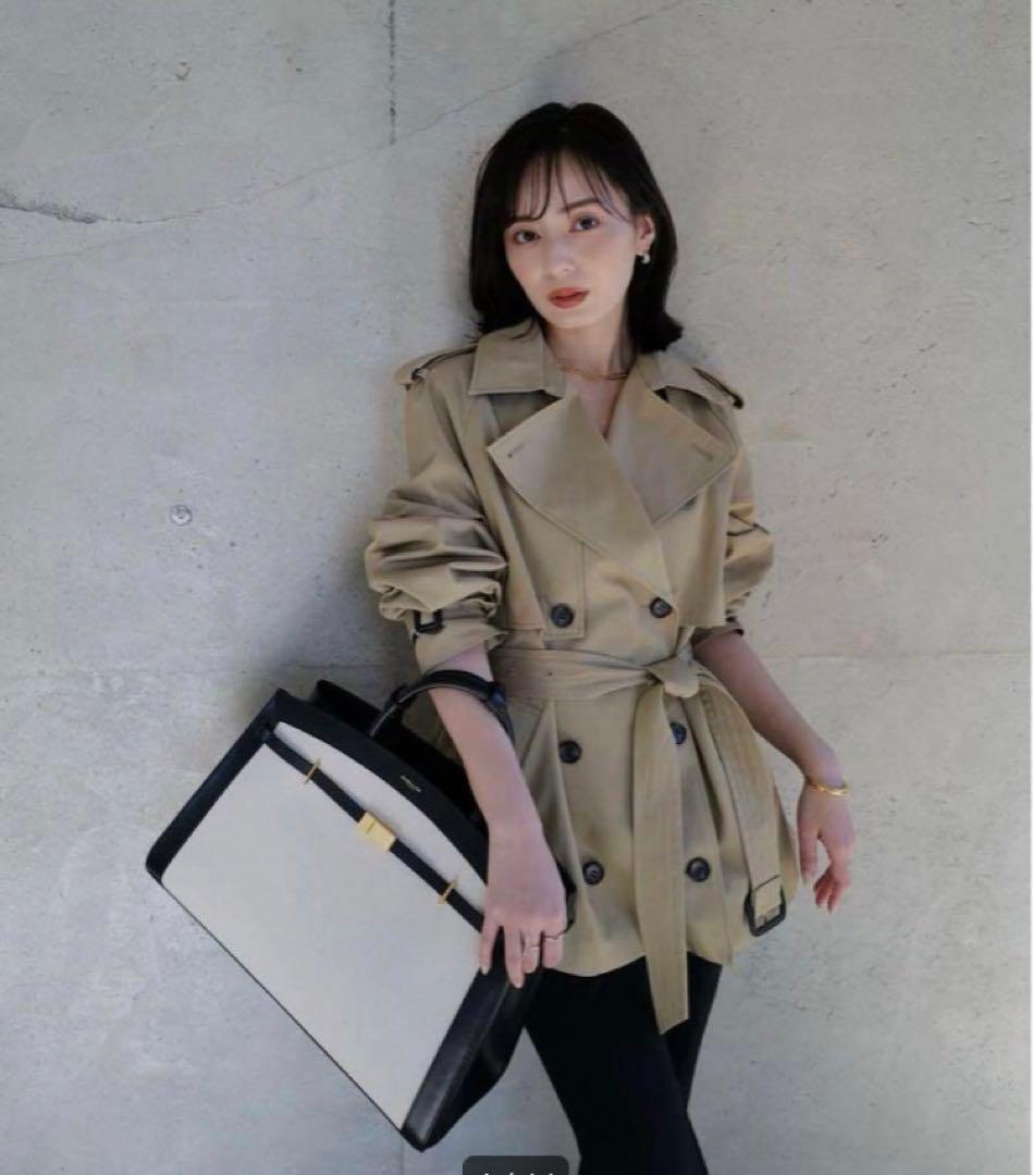【anuans】大人気完売品♡25SSハーフオーバートレンチコート S