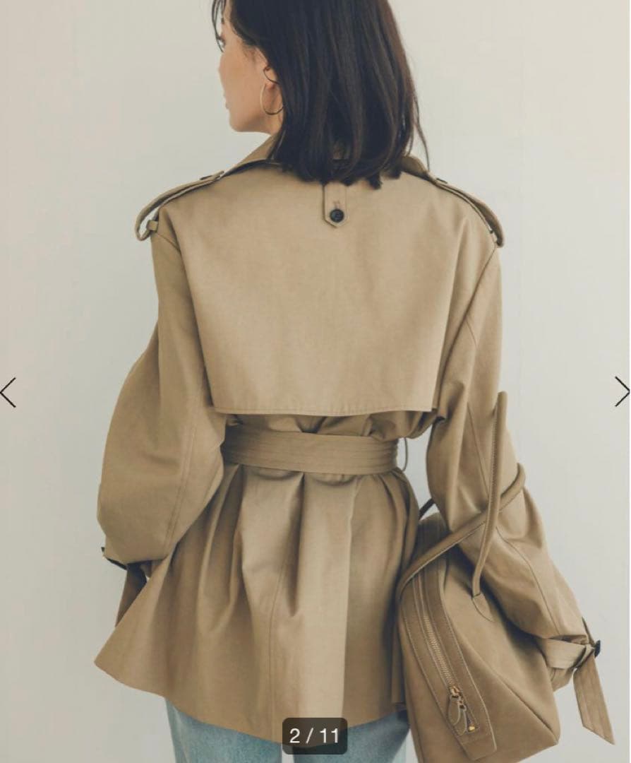 【anuans】大人気完売品♡25SSハーフオーバートレンチコート S