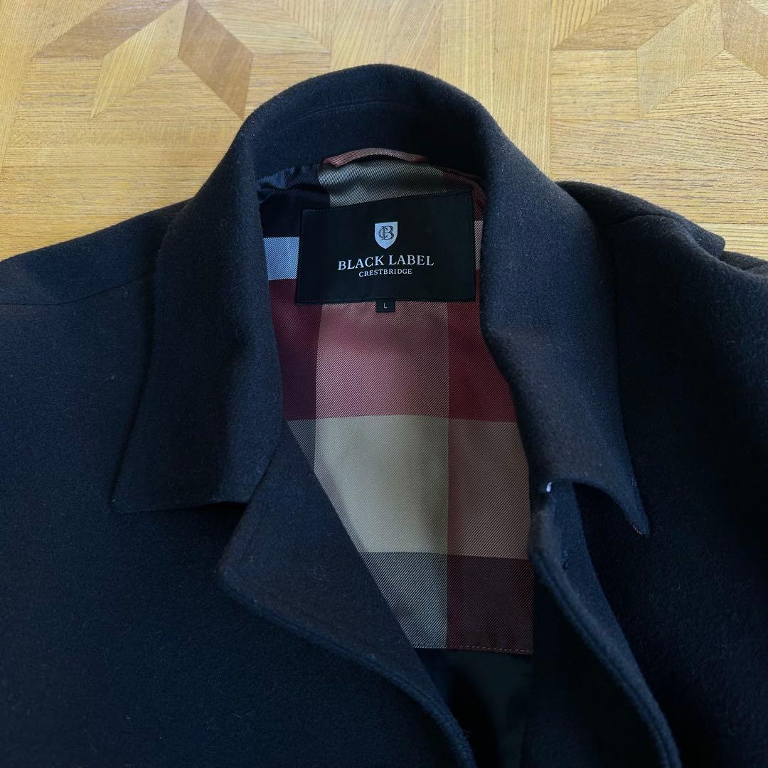 BLACK LABEL CRESTBRIDGEチェスターコート L 黒 美品