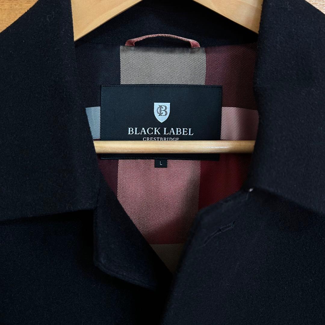BLACK LABEL CRESTBRIDGEチェスターコート L 黒 美品