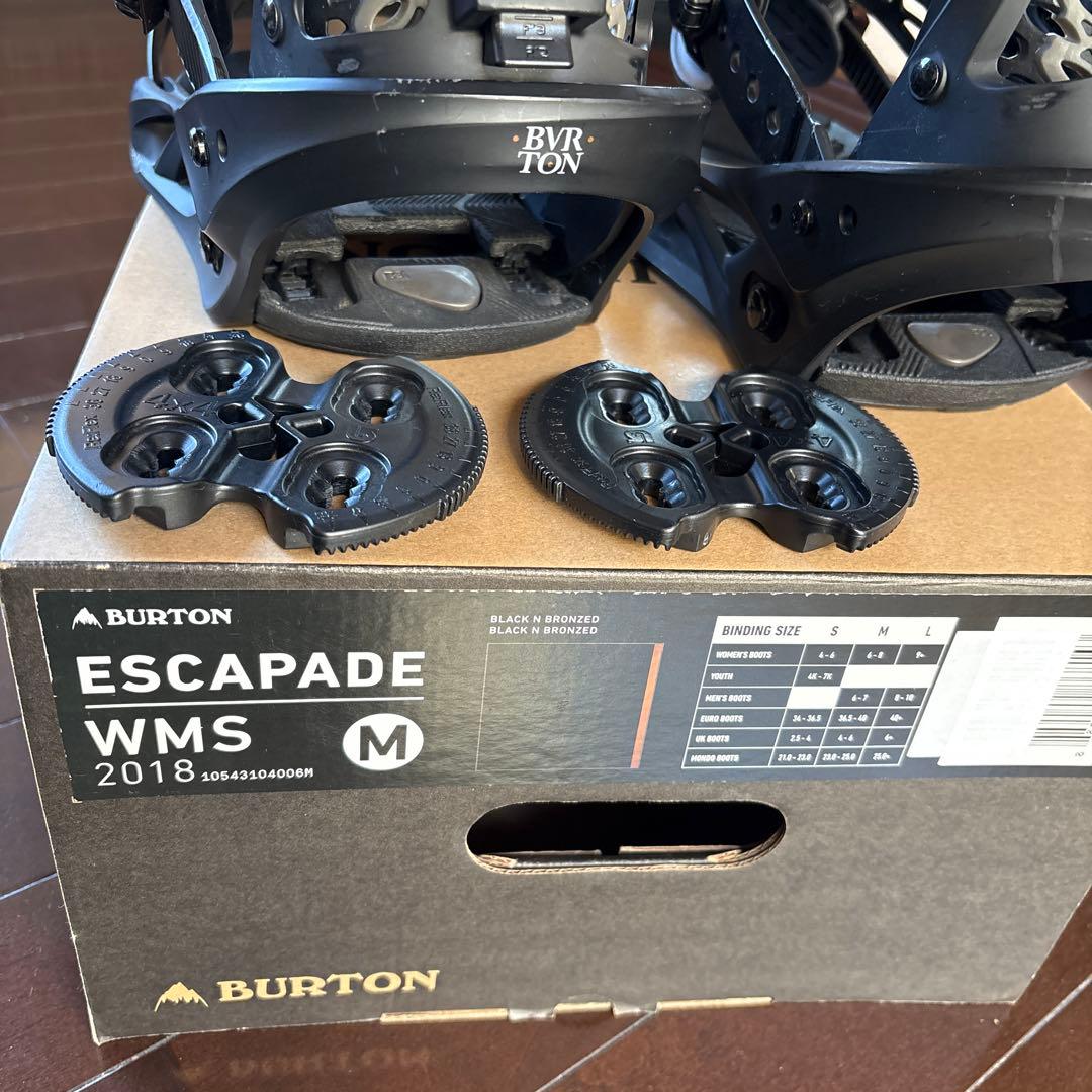 Burton Escapade WMS Mサイズ ブラック 2018