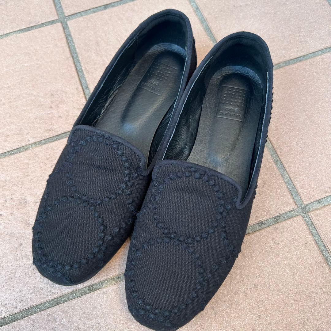 ミナペルホネン　シューズ　タンバリンBK 24