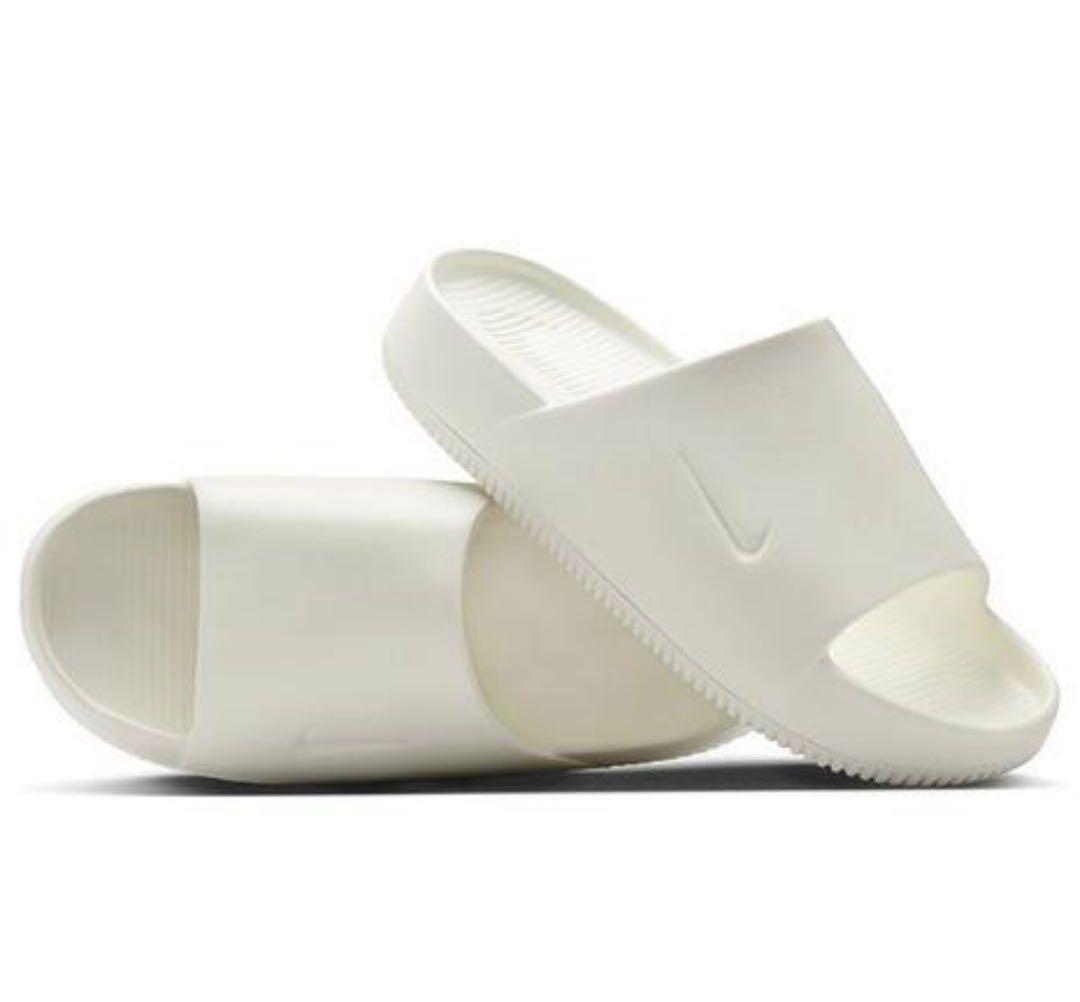 Nikeカーム ホワイト サンダル スライド 27cm men9 women10