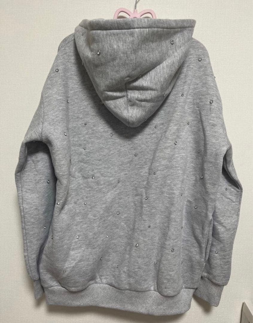 新品　ダーリッチDarich DDロゴビジュージップ パーカー グレーF