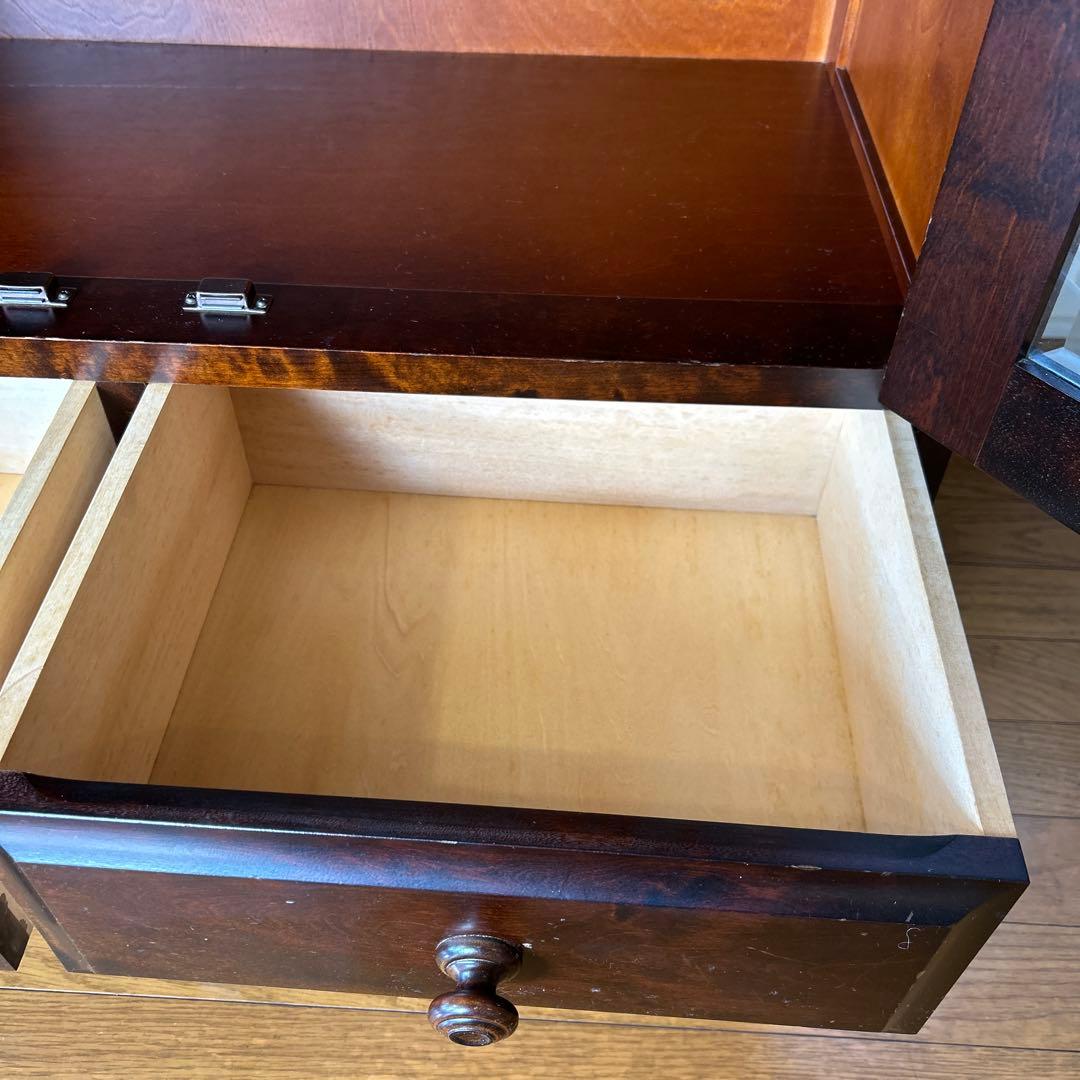 【モチコさんご購入】大塚家具　本棚　北海道民芸家具　ダークブラウンキャビネット