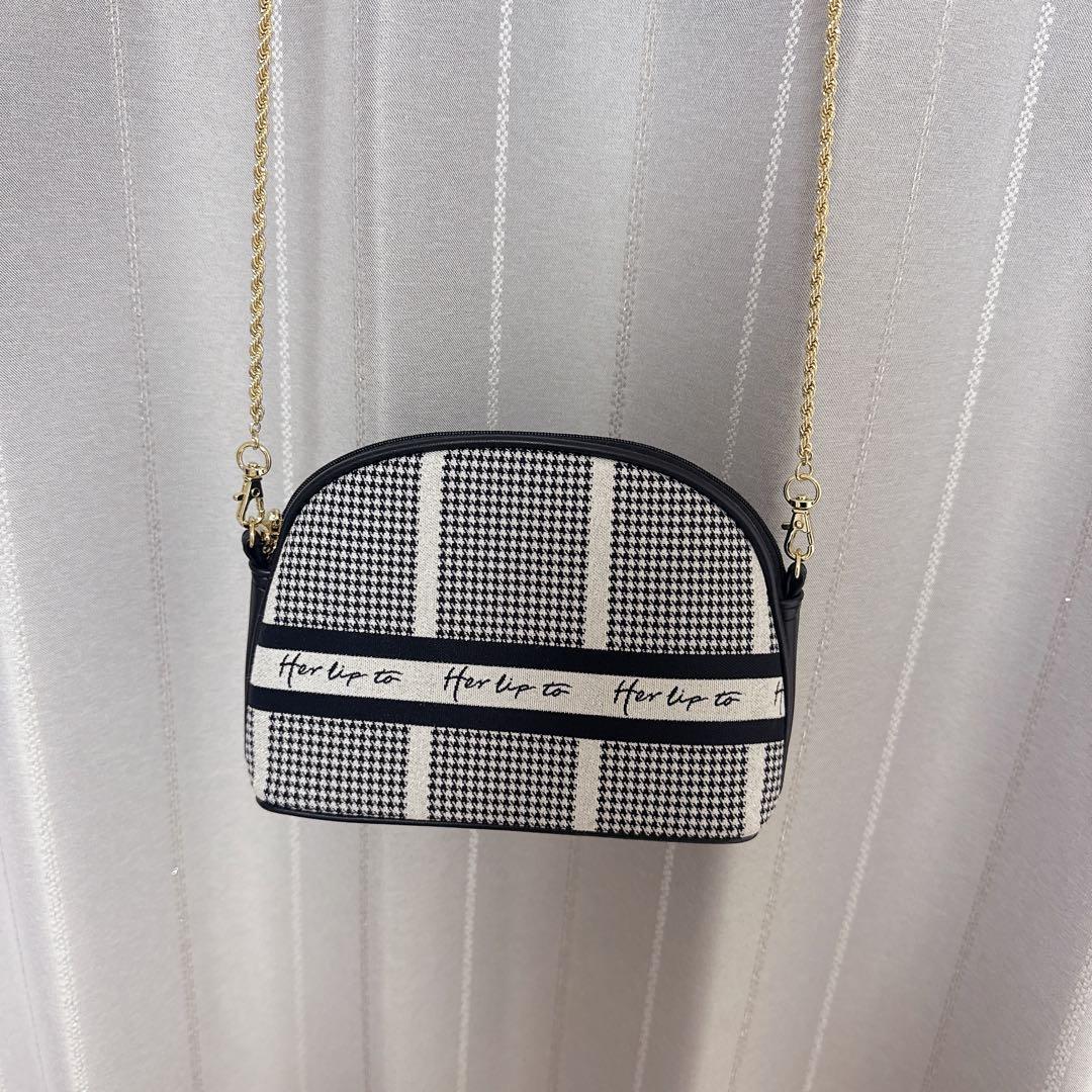 バッグ Herlipto Jacquard Chain Pochette