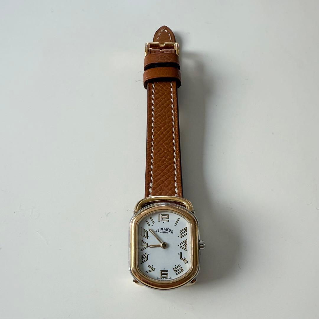 限定価格 HERMÈS ラリー スクエア クォーツ レディース