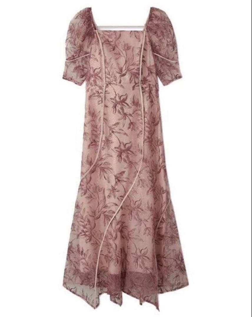 FRAY I.D カーブパネルエンブロイダリードレス