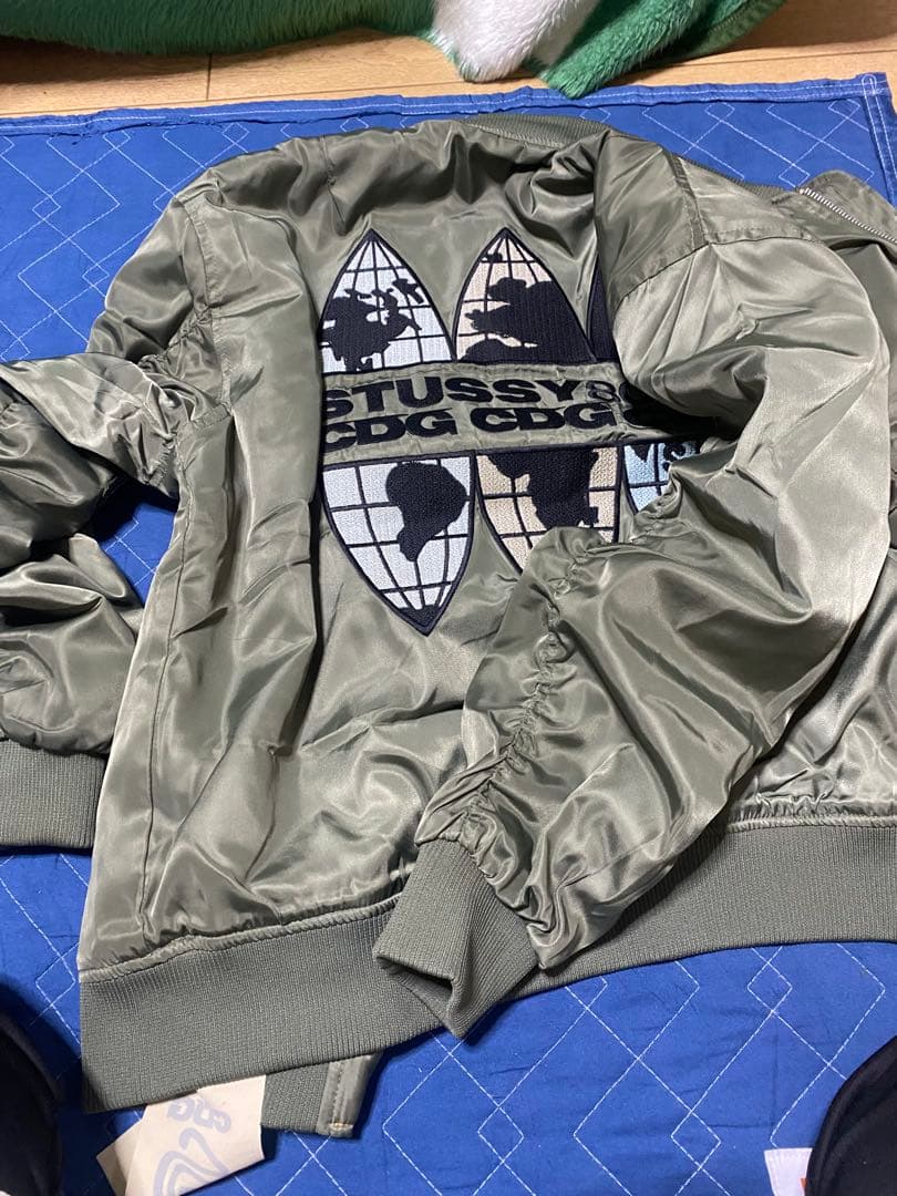 STUSSY 40周年記念 CDG × STUSSY MA-1 ジャケット