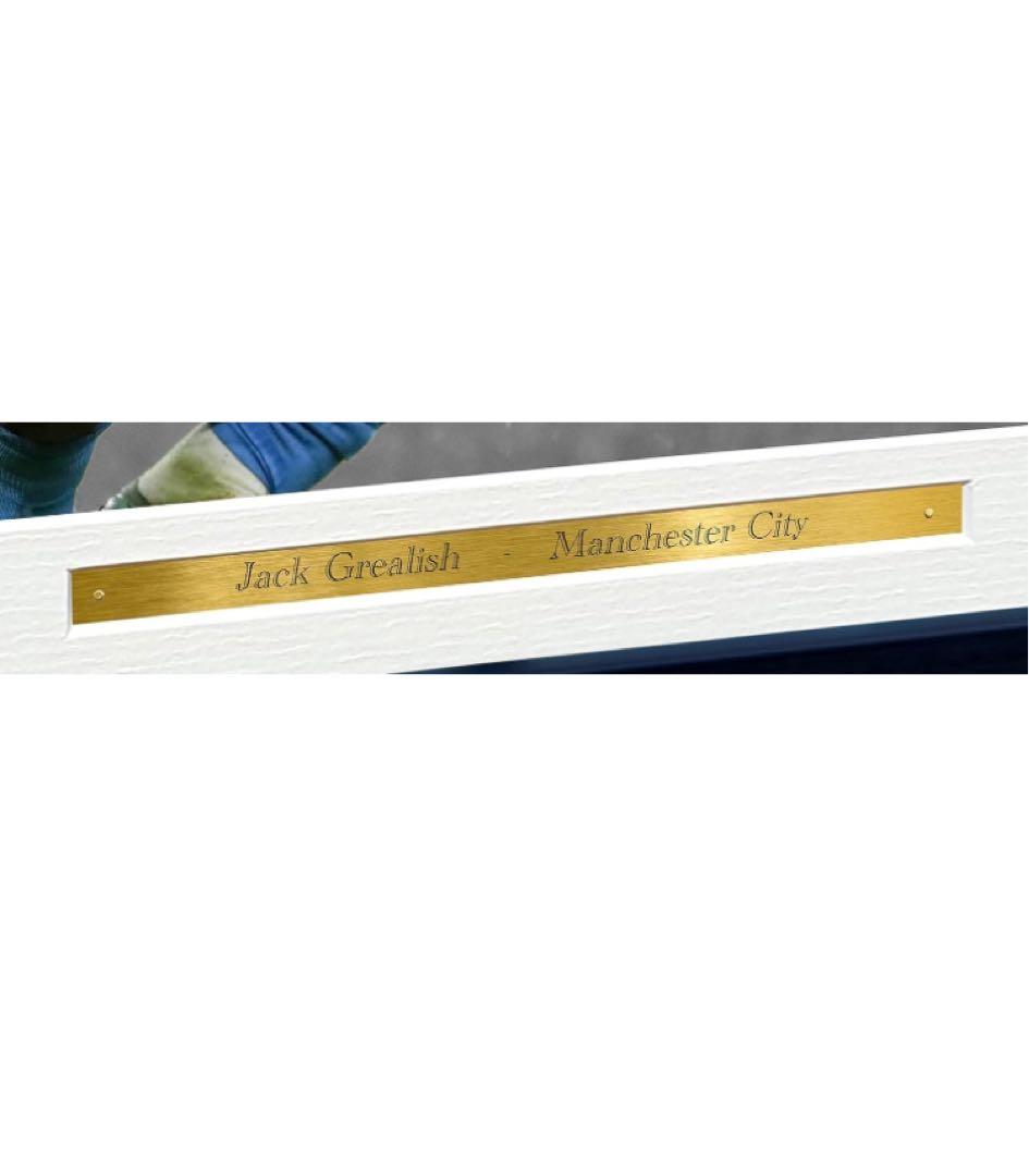 新品未使用 マンチェスター・シティ グリーリッシュ サイン入りフレーム写真