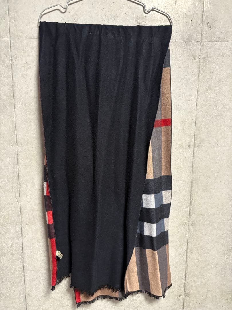 Burberry カシミアマフラー　チェック柄