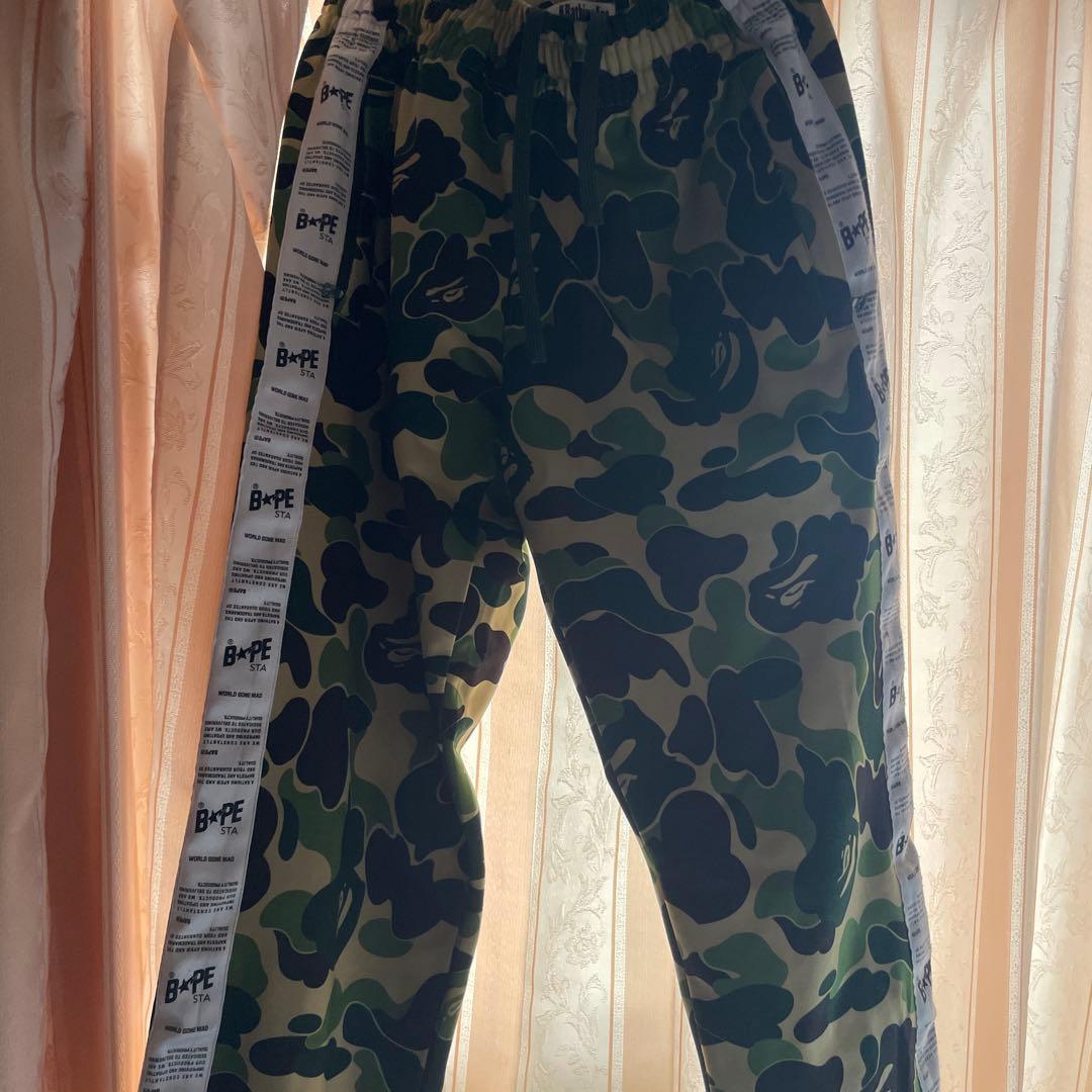 a bathing ape 迷彩パンツ　ジャージ　エイプ