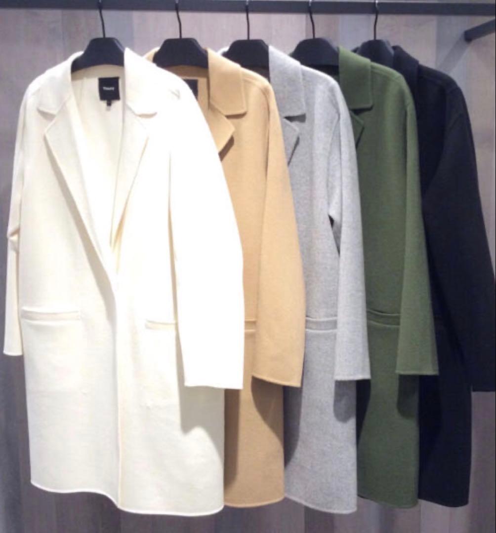 DOMANI掲載　定価86900円　美品　セオリー　カシミヤ混ウール コート