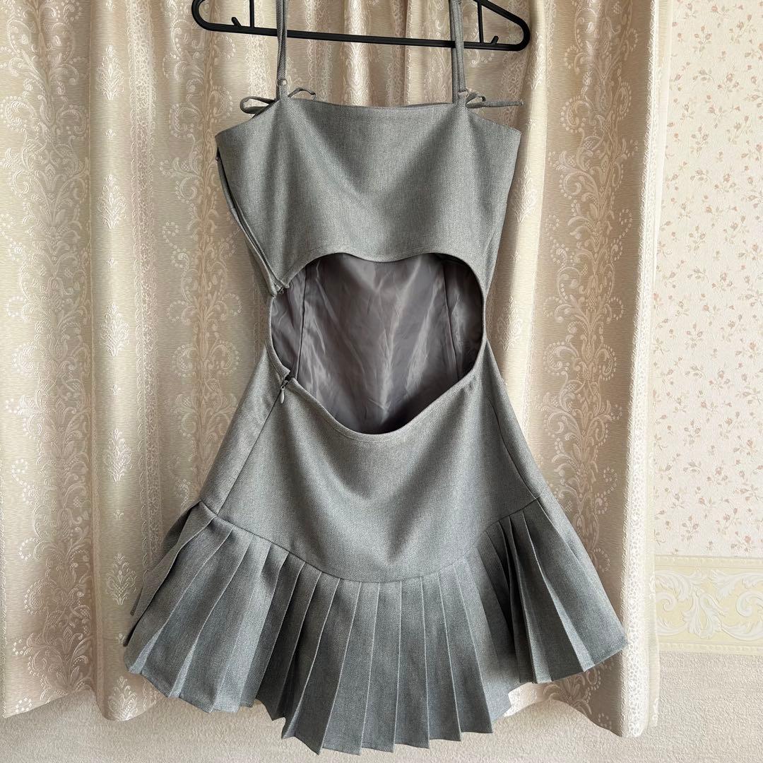 AND MARY Karen knit set mini dress グレー S