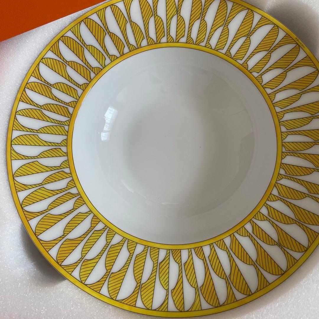 エルメス　HERMES ソレイユ　ソレイユドゥエルメス　スーププレート　ペア