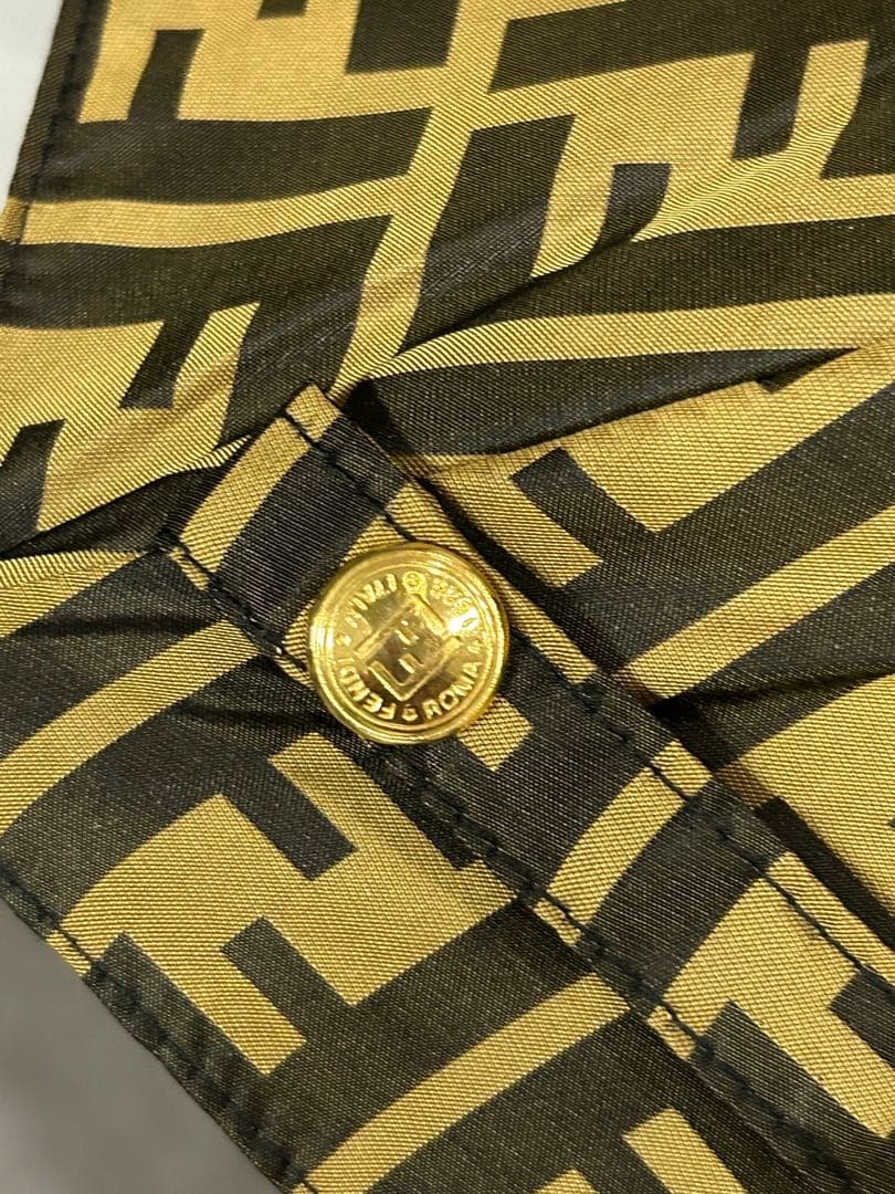 【人気】FDNDI フェンディ 折り畳み傘 ワンタッチ開閉 ズッカ 総柄