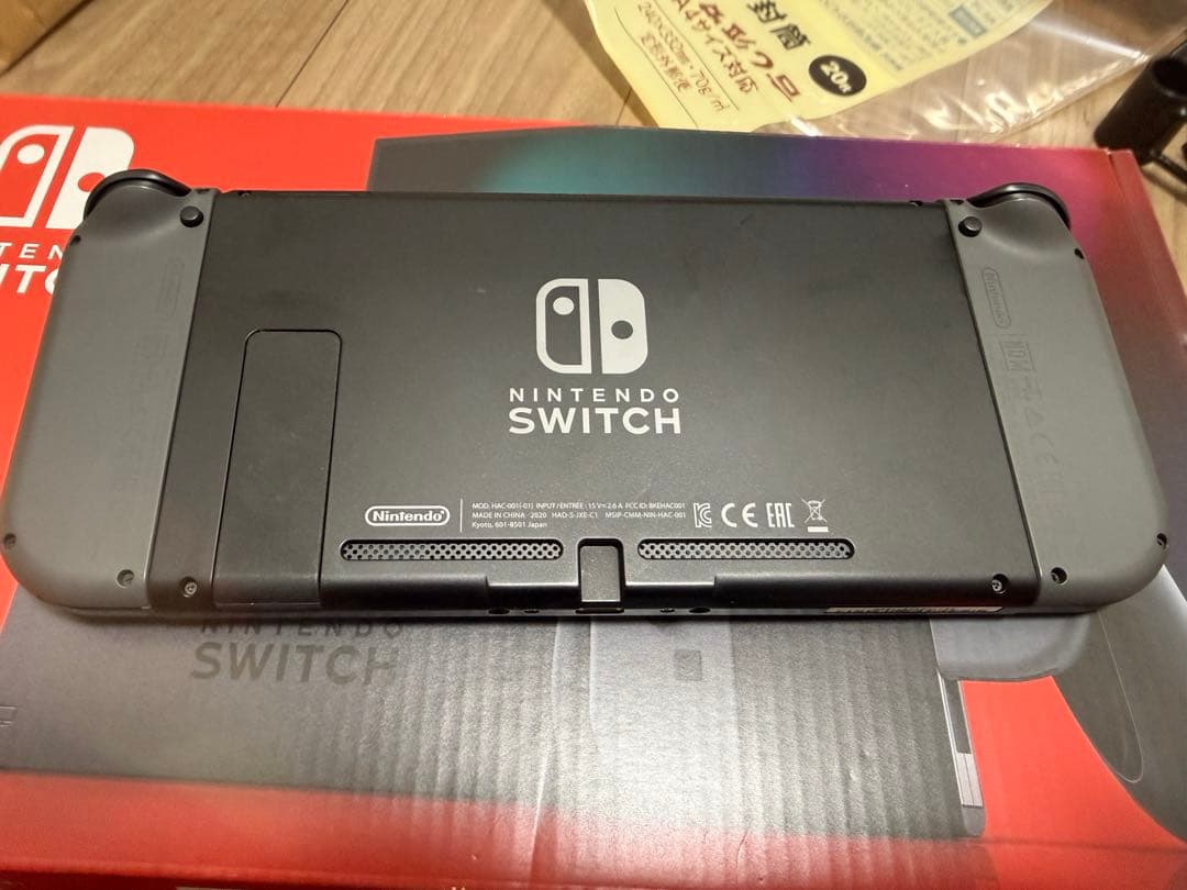 NintendoSwitch 本体 グレー ゲームパッド　microSD128g