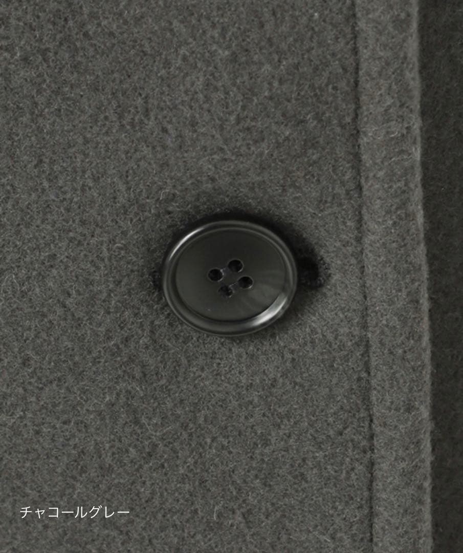 25AW 1回着用の美品 尾州ウールショートPコート レディース size 38