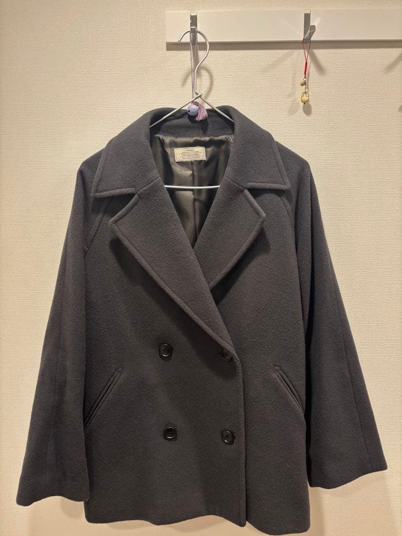 25AW 1回着用の美品 尾州ウールショートPコート レディース size 38