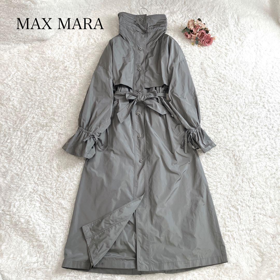 近年白タグ✨マックスマーラ トレンチコート オーバーサイズ ベルト グレー 40