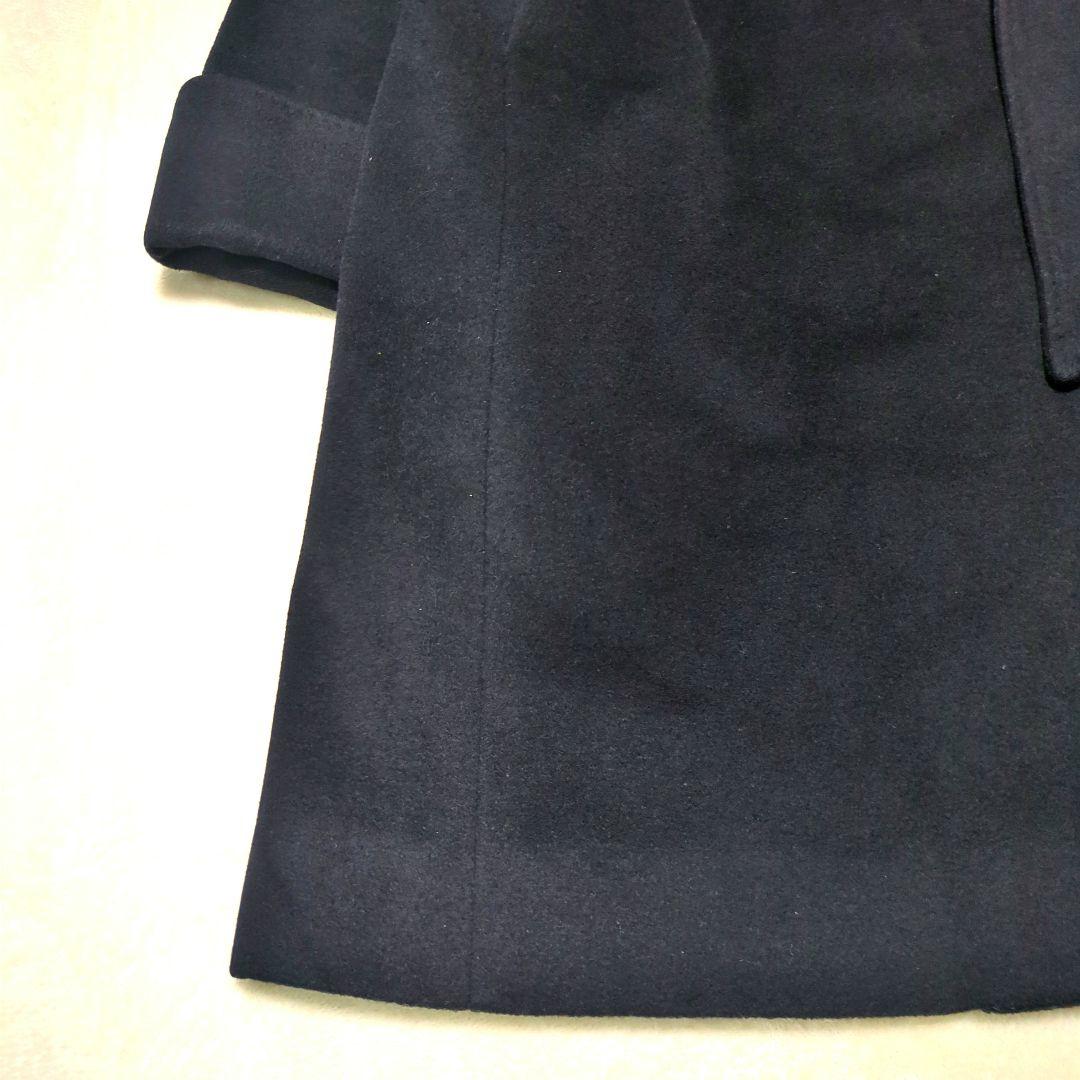 23区✨COLOMBO ウール カシミヤ ビーバー スタンドカラー コート 黒