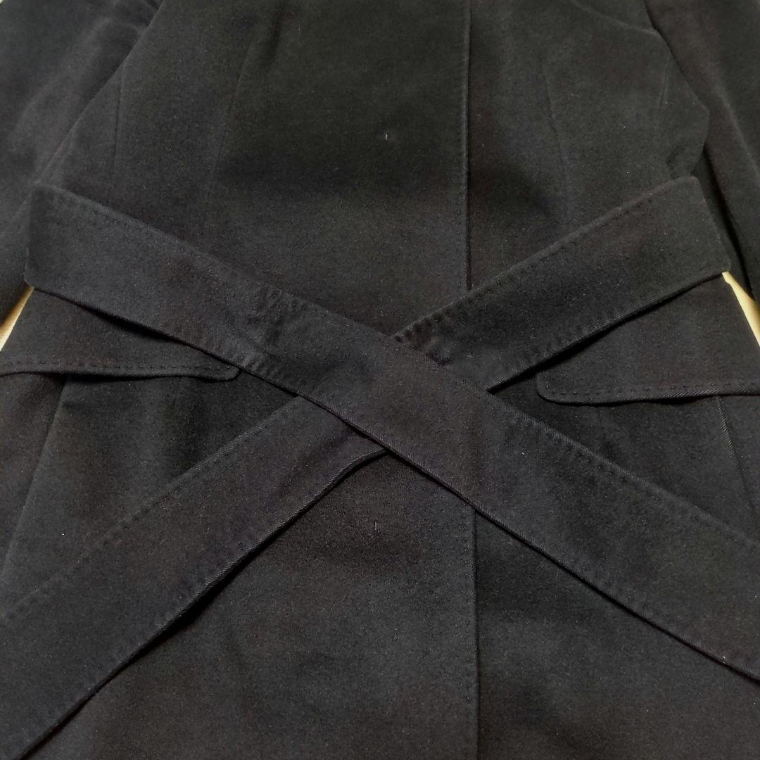 23区✨COLOMBO ウール カシミヤ ビーバー スタンドカラー コート 黒