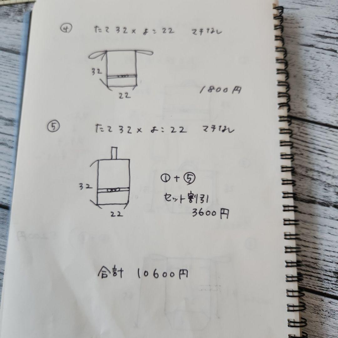 tink様オーダー★リバティ小花レッスンバックセットネイビー