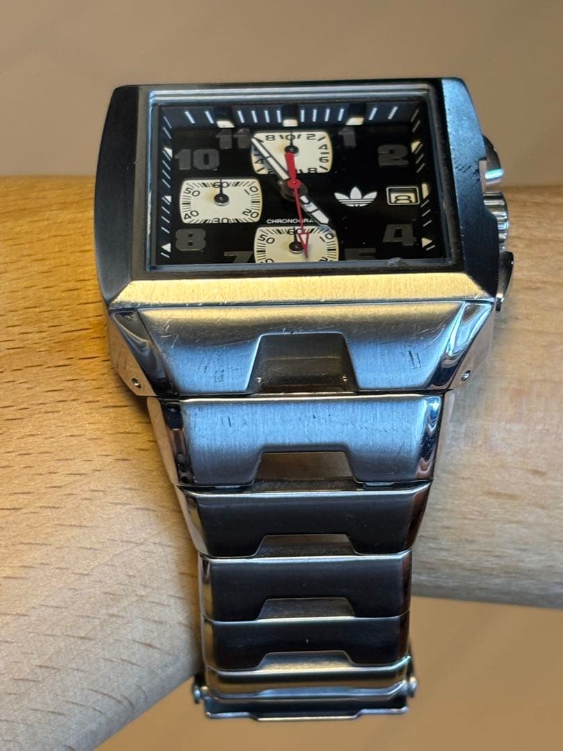 アディダス/時計/CS3500/ビンテージ/クロノグラフ/スクエア/オリジナルズ