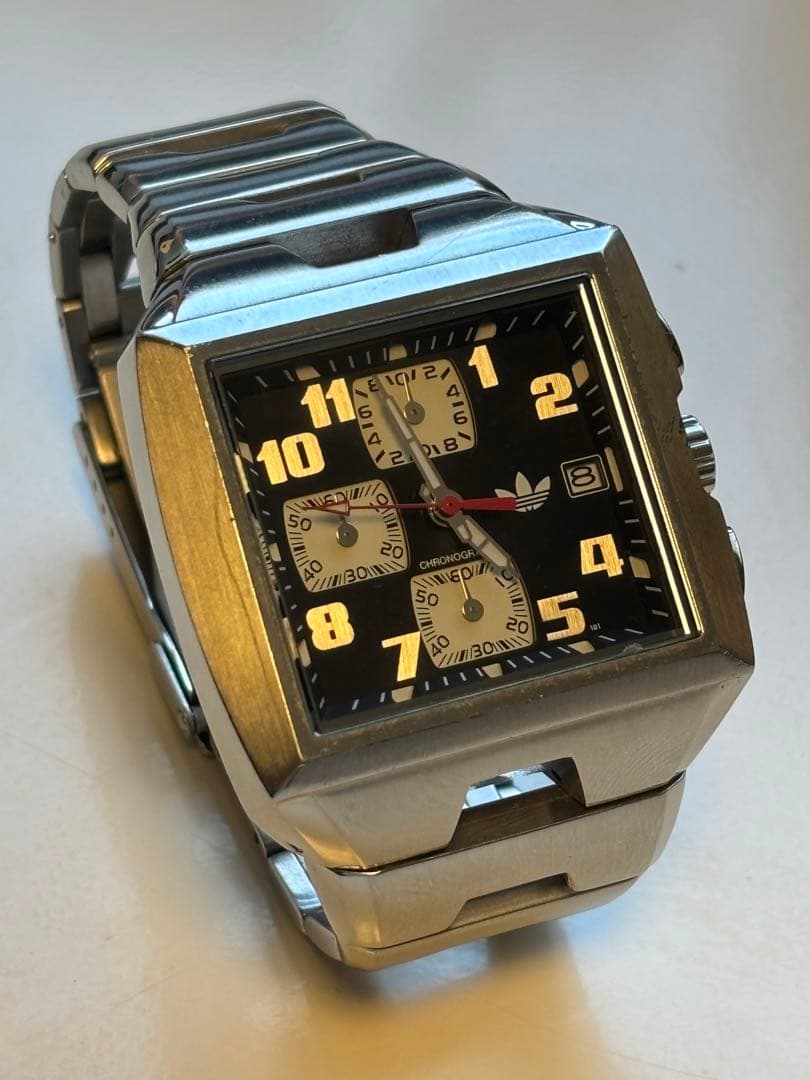 アディダス/時計/CS3500/ビンテージ/クロノグラフ/スクエア/オリジナルズ