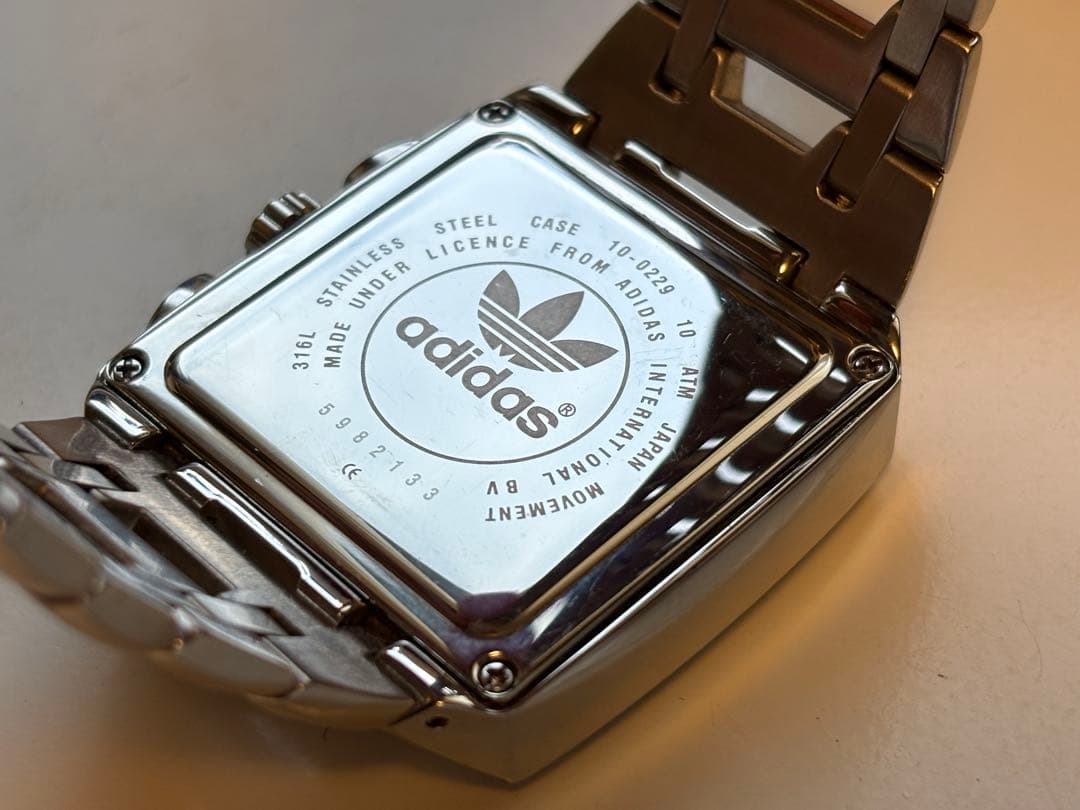 アディダス/時計/CS3500/ビンテージ/クロノグラフ/スクエア/オリジナルズ