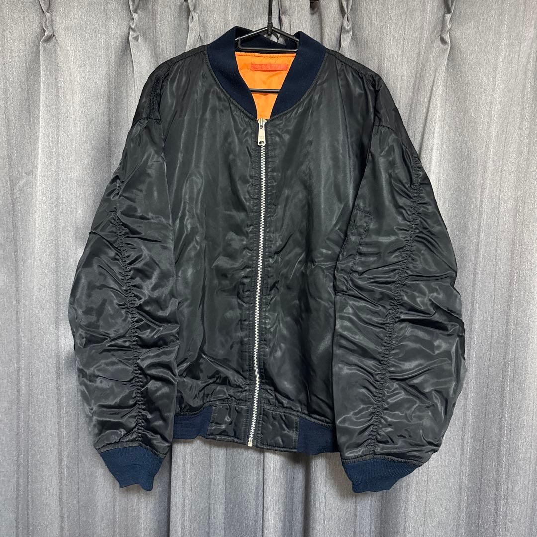 MA-1フライトジャケット ブラック ヴィンテージ