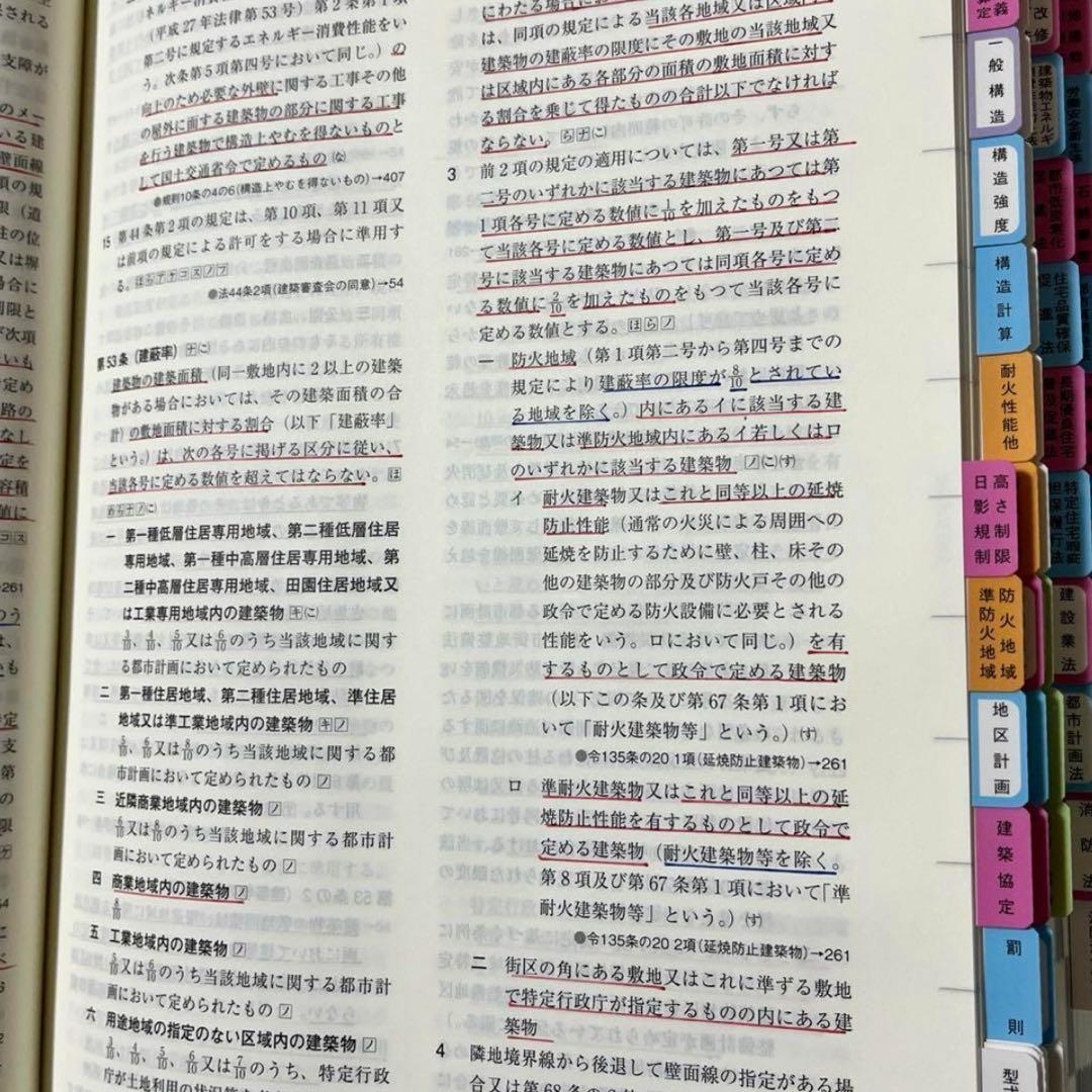 【みき】一級建築士2026年版法令集 （線引き・index貼付済）