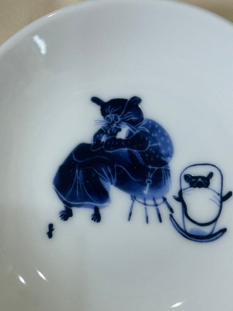 藤田嗣治小皿5枚と雑誌サライ