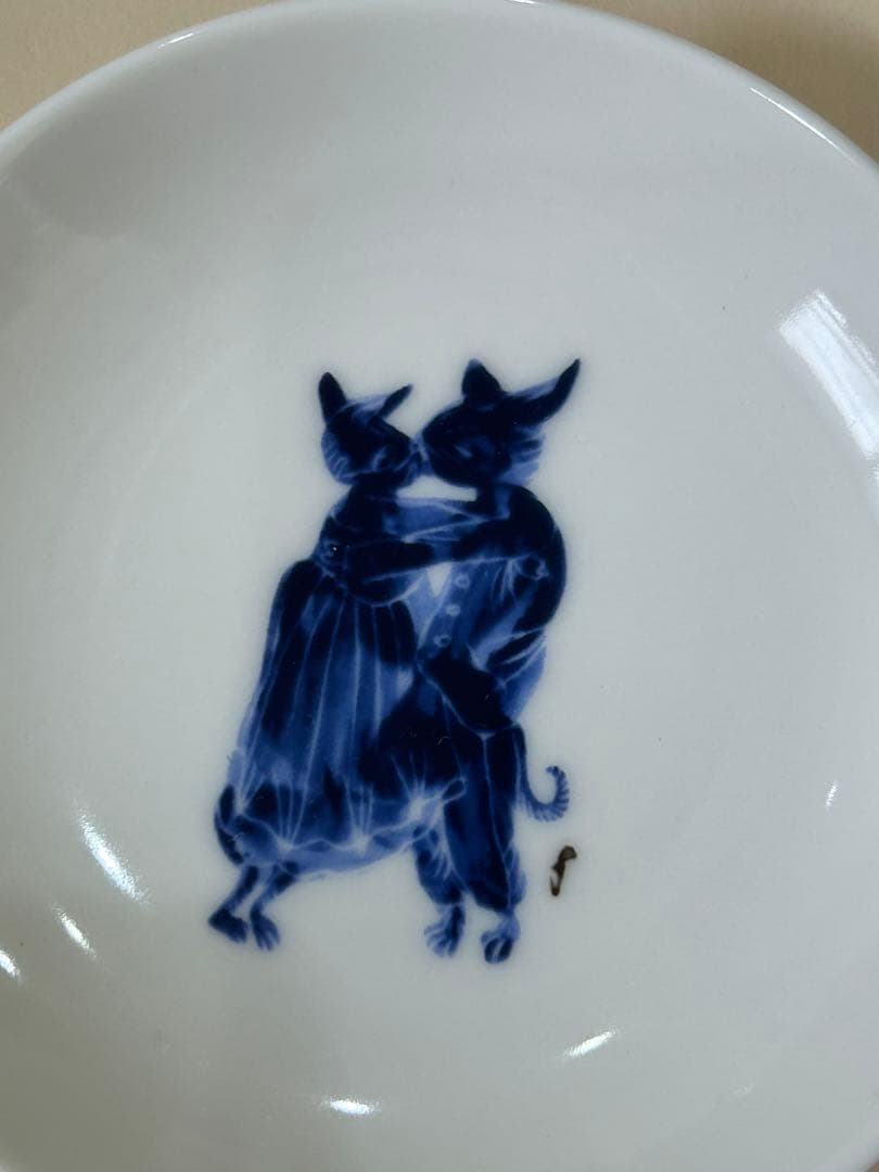 藤田嗣治小皿5枚と雑誌サライ