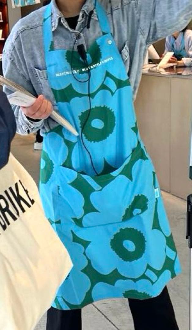 ☺︎新品未使用　マリメッコ×ブルーボトルコーヒー　コラボ　エプロン　限定☺︎