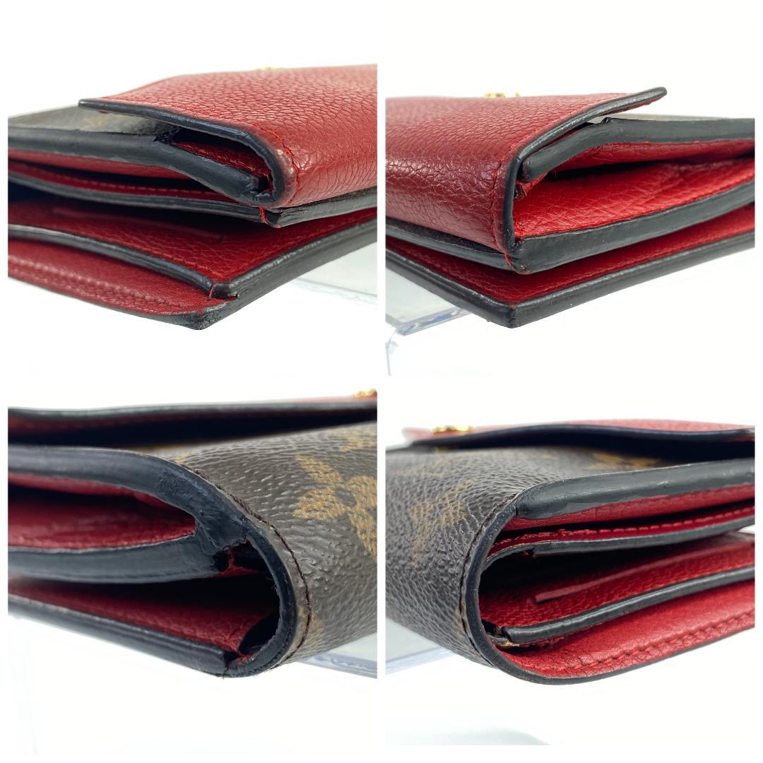 ルイヴィトン パラス コンパクトウォレット 財布 モノグラム 赤 M60140