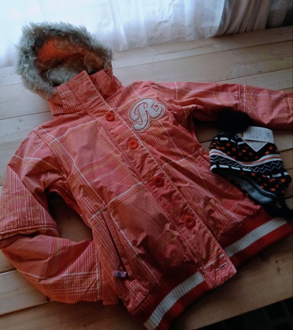 ROXYトップス＆ESTIVOサロペット【Ｍ〜L】上下セット＋ビーニー付き