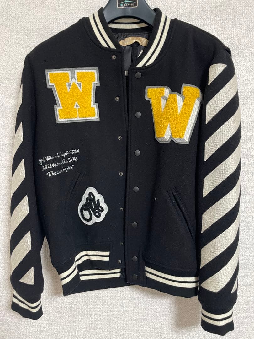 OFF-WHITE ブルゾン　スタジャン 黒