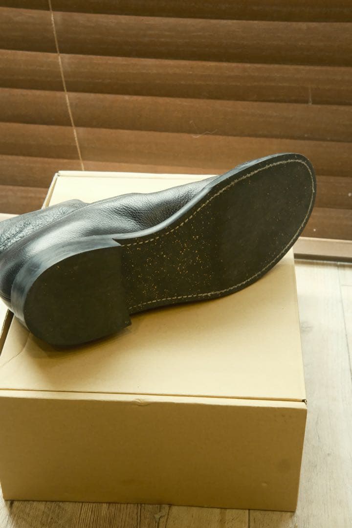 靴 PICKER CLOTHING BUTTON BOOTS 8 1/2 BLK