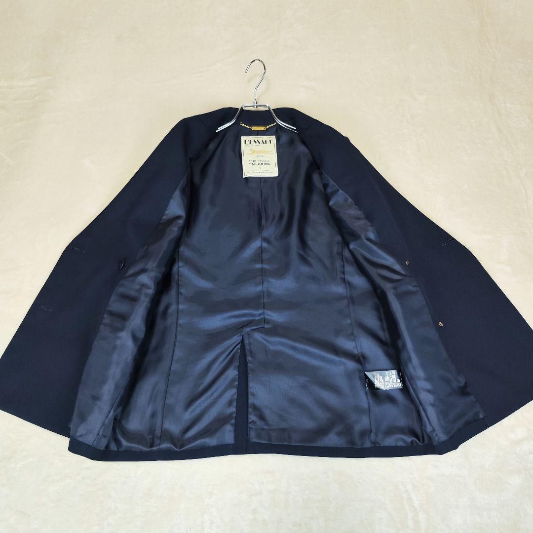 ジャーナルスタンダードレサージュ ネイビー ウール トリコチンジャケット